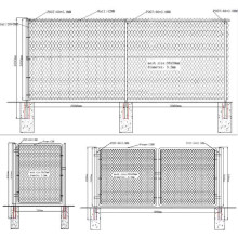 quadratisches Loch / rundes Loch perforiertes Metalldrahtgeflecht (Fabrik)